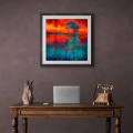 Large fine art print in frame (not included)