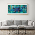 Large panoramic fine art print in frame (not included)